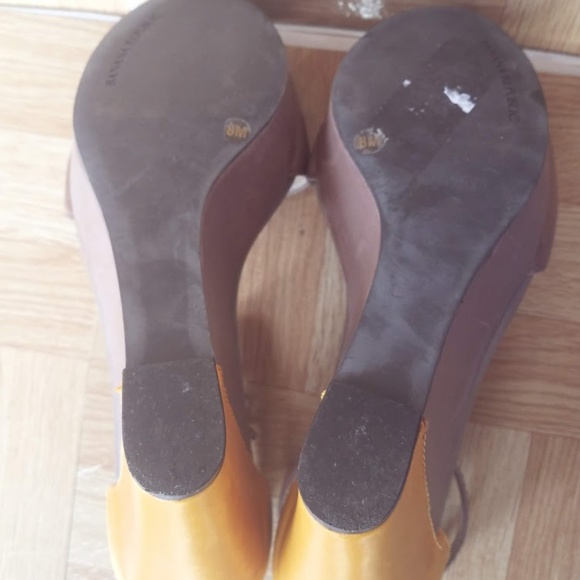 Banana Republic Colorblock Wedge Sandal Size 8 - Picture 2 of 3